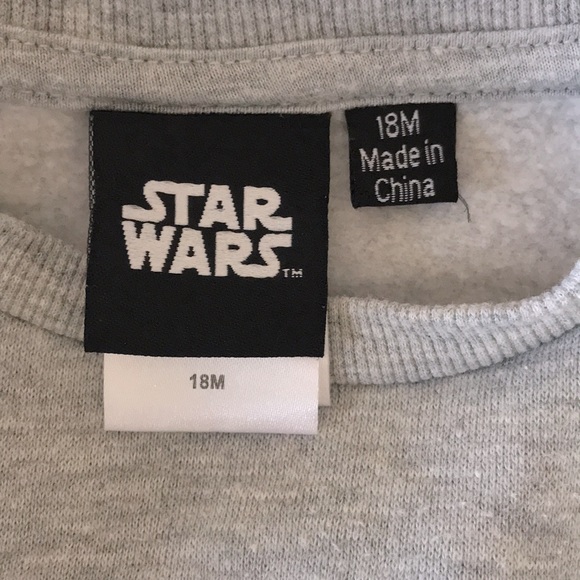 Grogu/BabyYoda Sweatshirt 18m - Picture 3 of 3